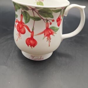 QUEEN'S BONE CHINA ELISABETH DOWLE FUCHSIA'S COLLECTION MUG CUP MARINKA